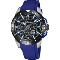 Festina Herreur F20642-1 Chrono Bike Sort/Gummi Ø47 mm