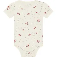Minymo Body k/æ - Viskose - Peach Whip m. Blomster - - 74 - Body K/Æ