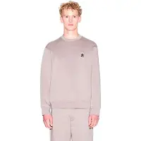 Armani Exchange A|X Armani Exchangetil mænd. XM001777AF10818U6107 Sweatshirt med rund hals og taupe-logo (S), Casual, Bomuld, Gråt