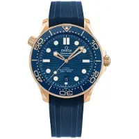 Omega Herreur 210.62.42.20.03.001 Seamaster Diver 300M Blå/Gummi