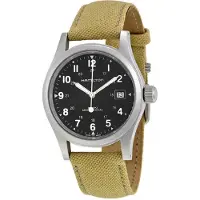 Hamilton Herreur H69439933 Khaki Field Sort/Tekstil Ø38 mm