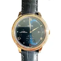 Omega Herreur 434.53.41.21.10.001 De Ville Prestige Grøn/Læder Ø41
