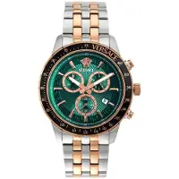 Versace Herreur VEZCA0424 Sport Grøn/Rosaguldtonet stål Ø44 mm