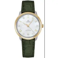 Omega Dameur 434.23.34.20.55.002 De Ville Prestige Hvid/Læder Ø34 mm