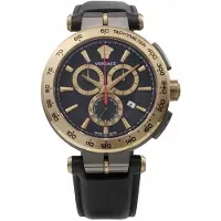 Versace Herreur VE6CA0323 Aion Sort/Læder Ø45 mm