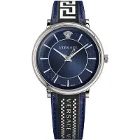 Versace Herreur VE5A01121 V Circle Blå/Læder Ø42 mm