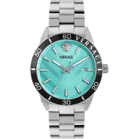 Versace Herreur VEYCA0324 Greca Turkis/Stål Ø43 mm