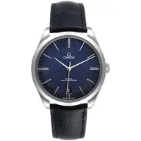 Omega Herreur 435.13.40.21.03.001 De Ville Tresor Blå/Læder Ø40 mm