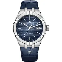 Maurice Lacroix Herreur AI6008-SS001-430-1 Aikon Blå/Læder Ø42 mm