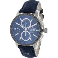 Maurice Lacroix Herreur PT6038-SSL24-430-4 Pontos Blå/Læder Ø43 mm