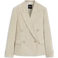 BOSS Regular fit blazer i tekstureret, forspundet stof