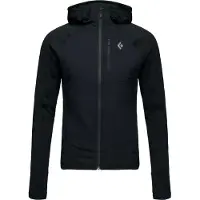 Black Diamond - Touring skitøj - M Coefficient Lt Hybrid Hoody Black-Black til Unisex - Størrelse XL - Sort