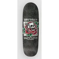 Santa Cruz Dressen Skull Rose Pro Shaped 9.25in X 31.95in Skateboarddæk