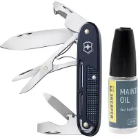 Victorinox Synergy X Alox Refined Collection 0.8226.22 Dark Blue with Skerper maintenance oil