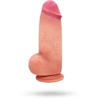 Sustainable Pleasure Realistic Chubby Silicone Dildo 21 cm