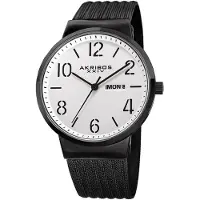 Akribos XXIV Herreur AK996BK Sølvfarvet/Stål Ø42 mm