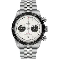 Tudor Herreur M79360n-0014 Black Bay Chrono Sølvfarvet/Stål Ø41 mm