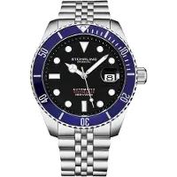 Stührling Original Herreur 4045.2 Diver Sort/Stål Ø44 mm