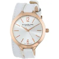 Stührling Original Dameur 568.03 Deauville Sport Sølvfarvet/Læder