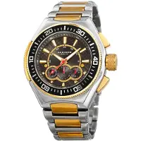 Akribos XXIV Herreur AK910TTG Classic Brun/Gul guldtonet stål Ø48 mm