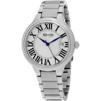 So & Co New York Dameur 5052B.1 Madison Sølvfarvet/Stål Ø38 mm