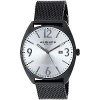 Akribos XXIV Herreur AK1026BK Sølvfarvet/Stål Ø48 mm