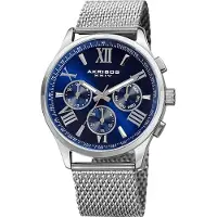 Akribos XXIV Herreur AK844SSBU Blå/Stål Ø42 mm
