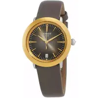 Tissot Dameur T929.210.46.066.00 T-Gold Brun/Læder Ø33 mm
