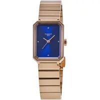 Tissot Dameur T160.110.33.046.00 SRV Blå/Rosaguldtonet stål 30x21.8
