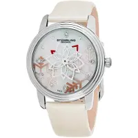 Stührling Original Dameur 433.01 Symphony Hvid/Læder Ø39 mm