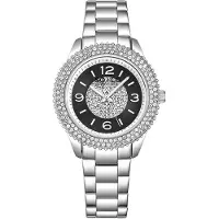 So & Co New York Dameur 5532.2 Madison Sort/Stål Ø38 mm