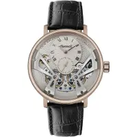 Ingersoll Herreur I13101 Sølvfarvet/Læder Ø46 mm