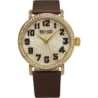 So & Co New York Dameur 5221.2 Uptown Guld/Satin Ø40 mm