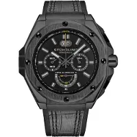 Stührling Original Herreur 1018.03 Monaco APO Chrono X Sort/Læder