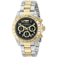 Invicta Herreur 17027 Speedway Sort/Gul guldtonet stål Ø41 mm