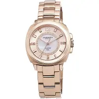 Akribos XXIV Dameur AK668RG Diamond Hvid/Rosaguldtonet stål Ø32 mm