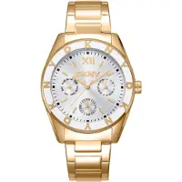 DKNY Dameur DK1L073M0025 Downtown Multi Sport Sølvfarvet/Guldtonet