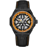 Stührling Original Herreur 379.06C Legacy Sort/Læder Ø44 mm