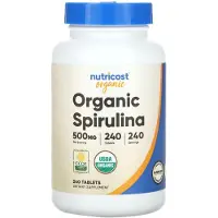 Nutricost , Økologisk Spirulina, 500 mg, 240 tabletter