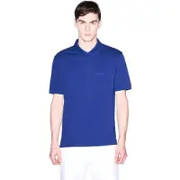 Armani Exchange A|X Armani Exchangetil mænd. XM001286AF10366UB131 Post blå polo shirt (M), Casual, Bomuld, Korte ærmer