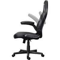 Trust GXT 703 RIYE - Spillestol - armstøtter - L-formet - vippe - drejeled - syntetisk læder, elastisk stof - sort
