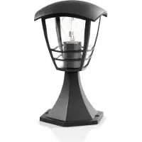 Philips myGarden Creek piedestal 60 W E27, uden pære, Udendørs piedestal/postbelysning, Sort, Metal, IP44, Have, Terrasse, I