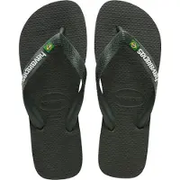 Havaianas - Sandaler og klipklappere - Brasil Logo Green Olive/Green Olive til UnisexUld - Størrelse 43 - 44 - Kaki