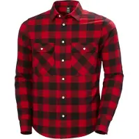 Helly Hansen Lokka Flannel LS Shirt, skjorte, herre, rød/sort