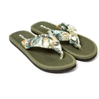 Brasileras Hibiscus Nudo Flip-flops