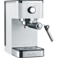 Graef Young ES401 - Kaffemaskine med mælkeskummer - 15 bar - hvid