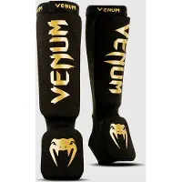 Venum Kontact Shin Guards Sort/Guld