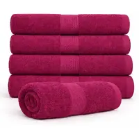 Egeria Bomulds håndklæde - 100% bomuld - Badehåndklæde 70x140 cm - Diamant - Aubergine