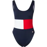 Tommy Hilfiger Underwear Badedragt 'SCOOP' navy / rød / hvid