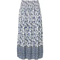 Lollys Laundry Nederdel 'Myra' safir / sort / hvid